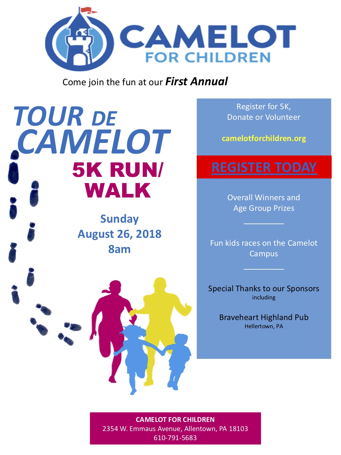 Tour de Camelot 5K Run/Walk