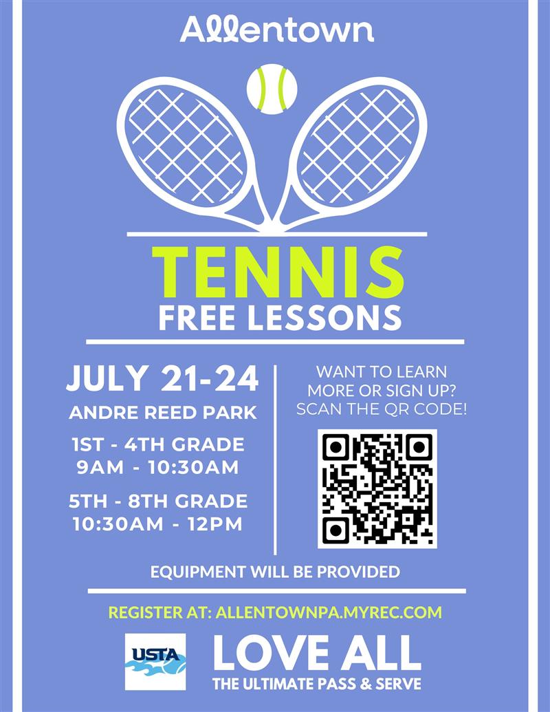 Free Tennis Camp- City of Allentown Event